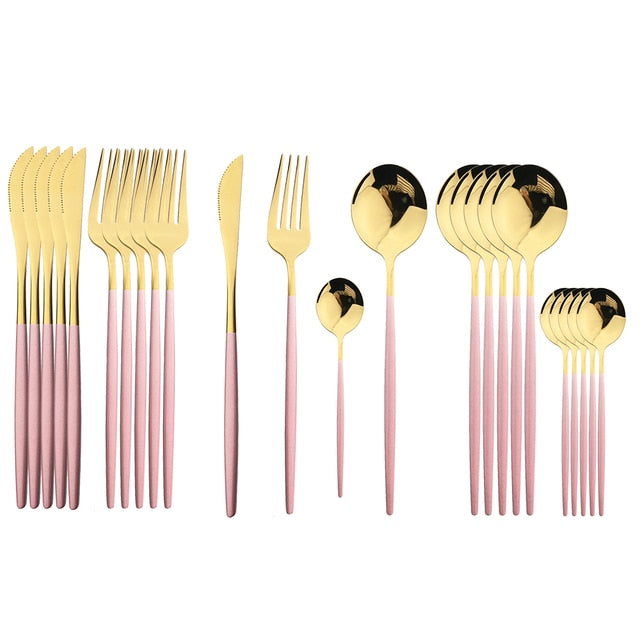 Delve™ 24Pcs Stainless Steel Cutlery Set