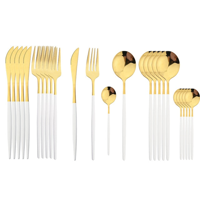 Delve™ 24Pcs Stainless Steel Cutlery Set
