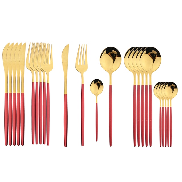 Delve™ 24Pcs Stainless Steel Cutlery Set