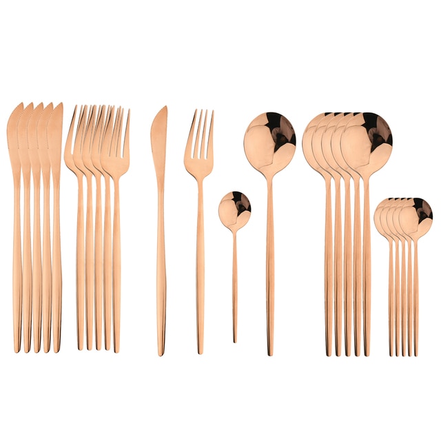 Delve™ 24Pcs Stainless Steel Cutlery Set