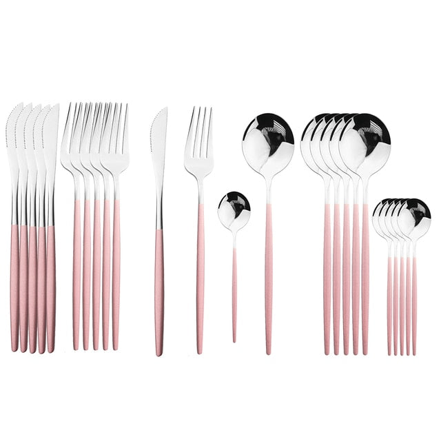 Delve™ 24Pcs Stainless Steel Cutlery Set