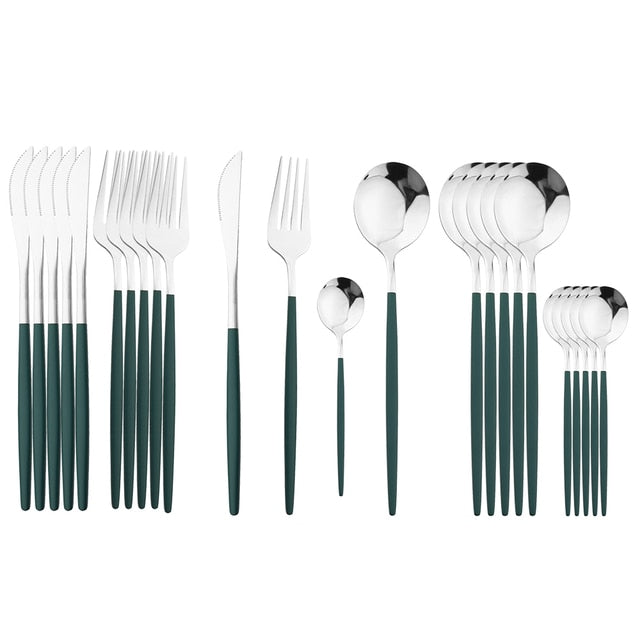 Delve™ 24Pcs Stainless Steel Cutlery Set