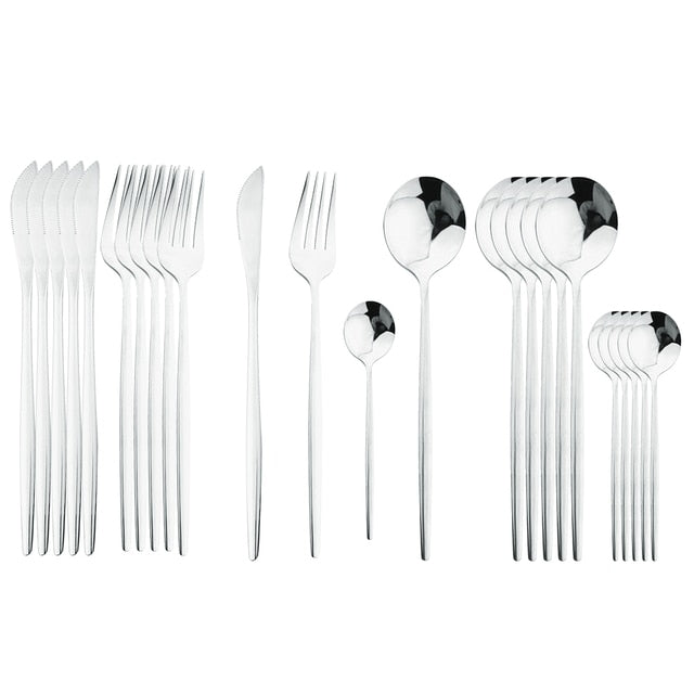 Delve™ 24Pcs Stainless Steel Cutlery Set
