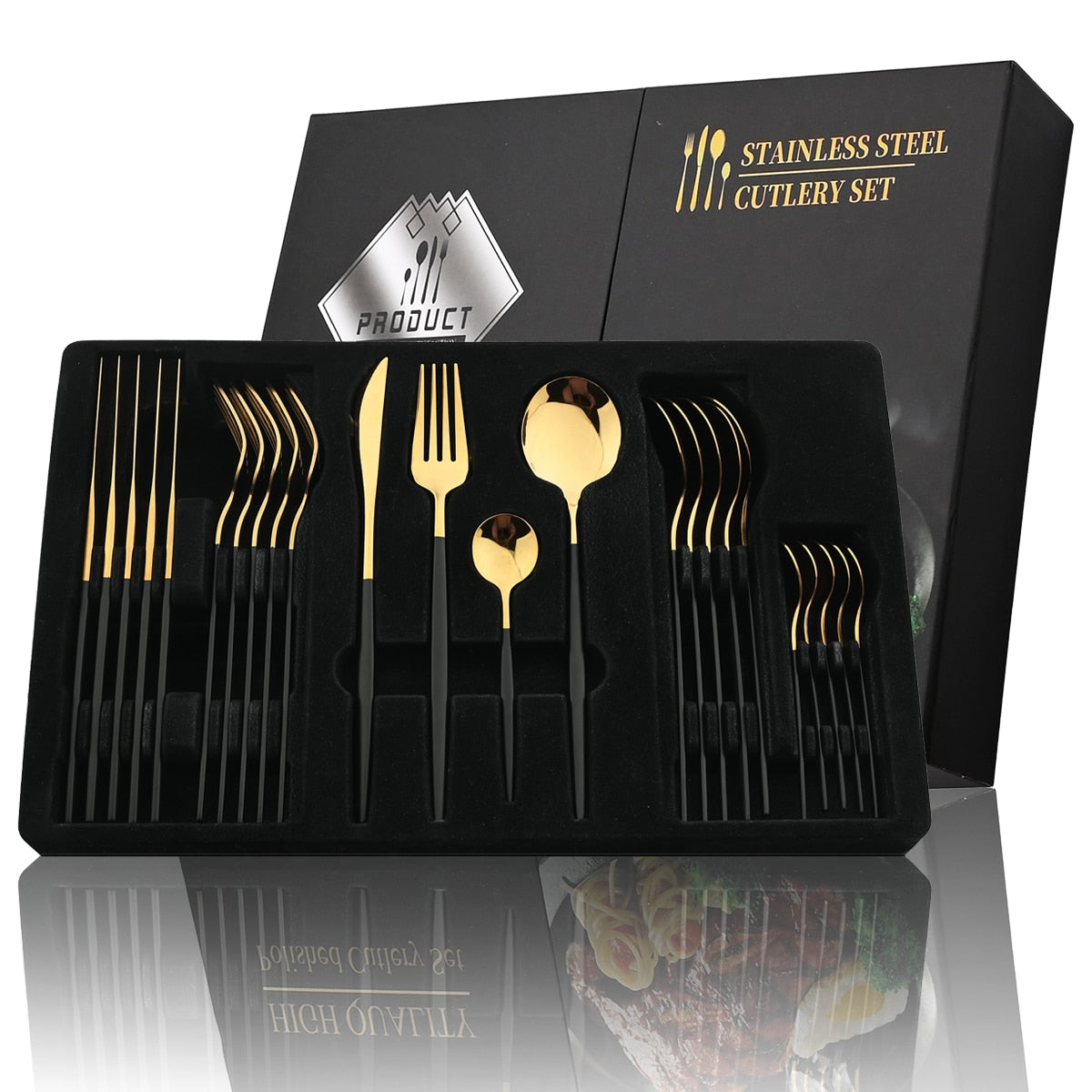 Delve™ 24Pcs Stainless Steel Cutlery Set