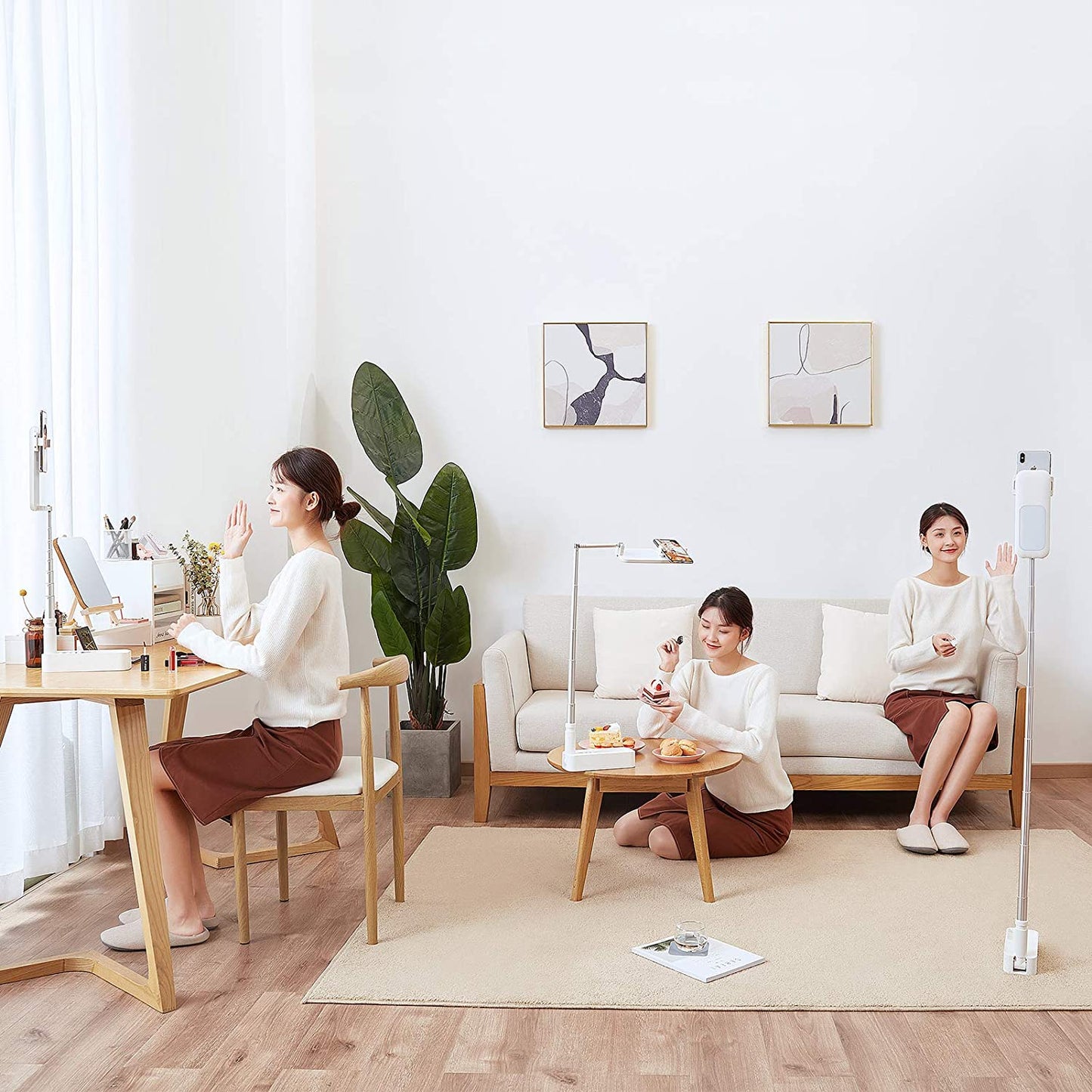 Delve™ Multi-Angle Phone Stand With Light