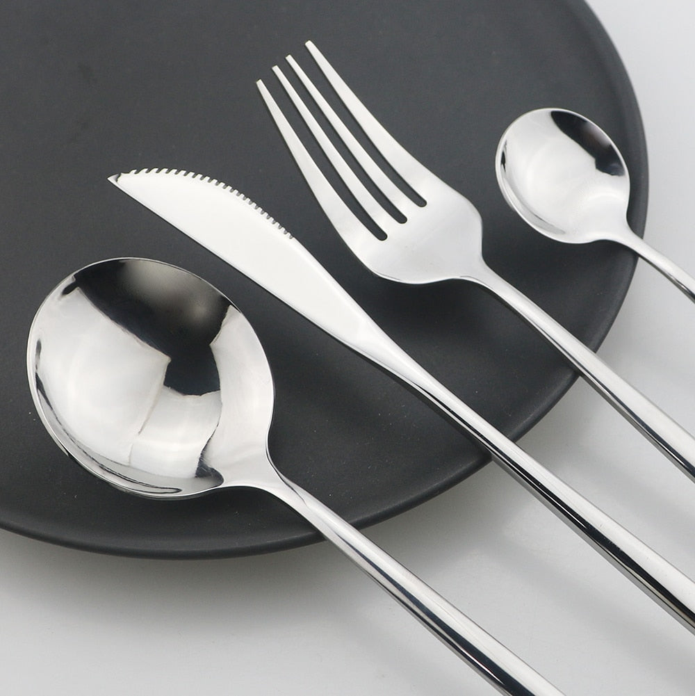 Delve™ 24Pcs Stainless Steel Cutlery Set