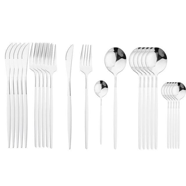 Delve™ 24Pcs Stainless Steel Cutlery Set