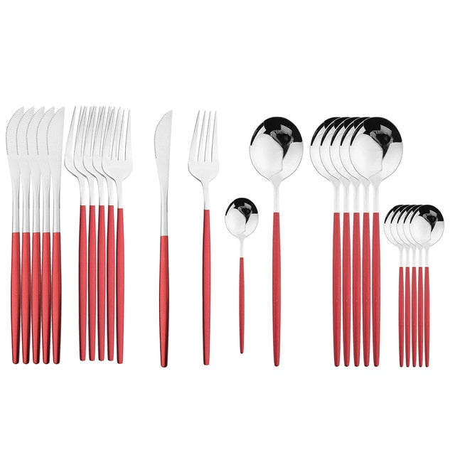 Delve™ 24Pcs Stainless Steel Cutlery Set