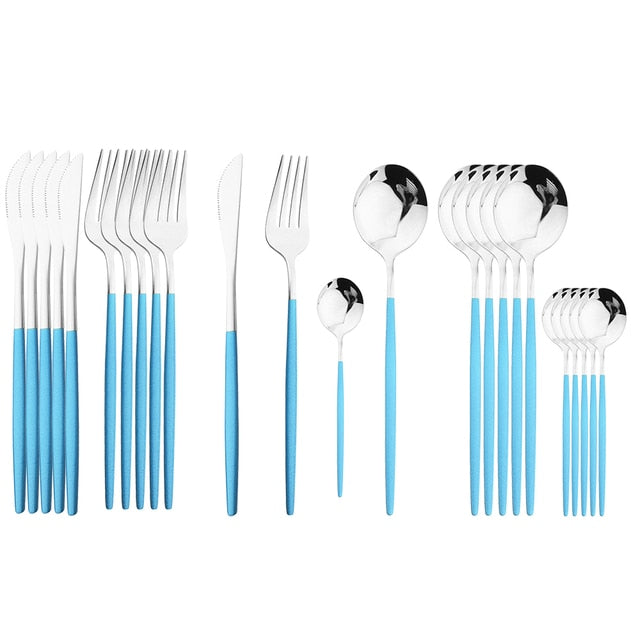 Delve™ 24Pcs Stainless Steel Cutlery Set
