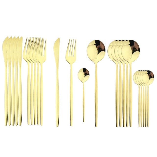 Delve™ 24Pcs Stainless Steel Cutlery Set