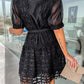 Delve™ Patchwork Lace Elegant Mini Dress