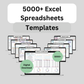 5,000 Excel Templates