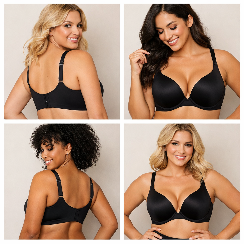 Push-Up Back Smoothing Bra - Black