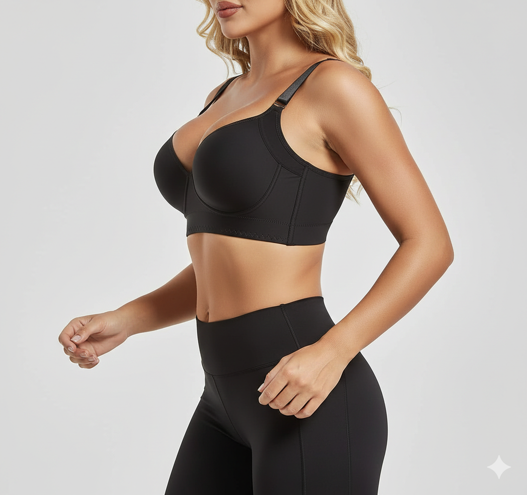 Push-Up Back Smoothing Bra - Black