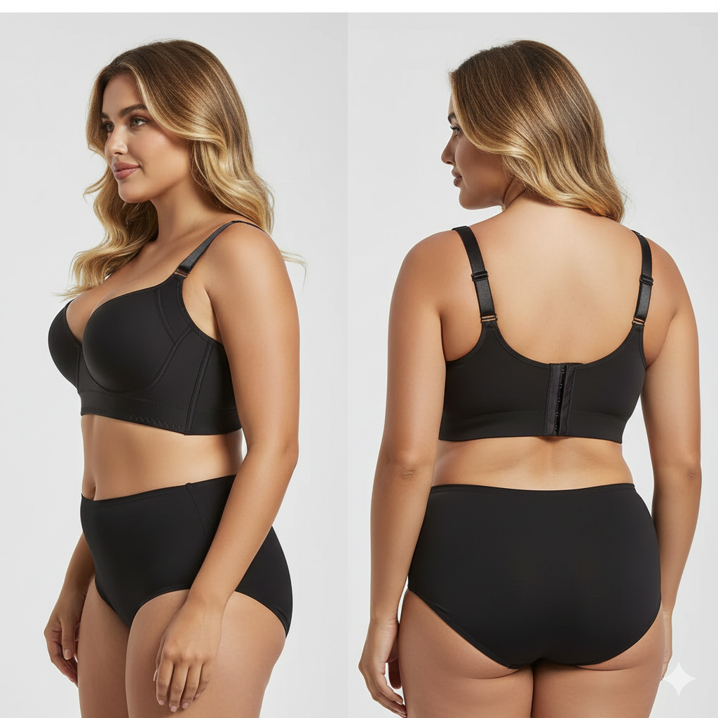 Push-Up Back Smoothing Bra - Black