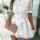 Delve™ Patchwork Lace Elegant Mini Dress