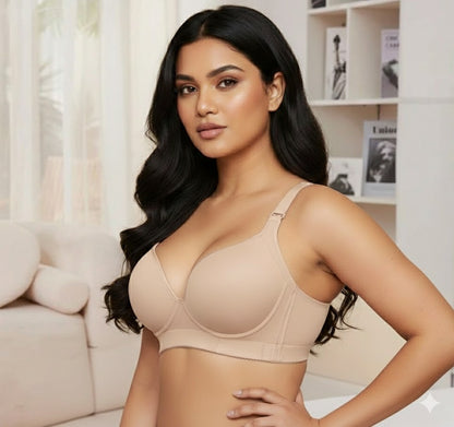 Push-Up Back Smoothing Bra - Beige