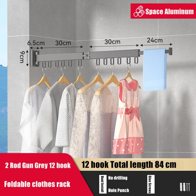 Delve™ Retractable Cloth Drying Rack