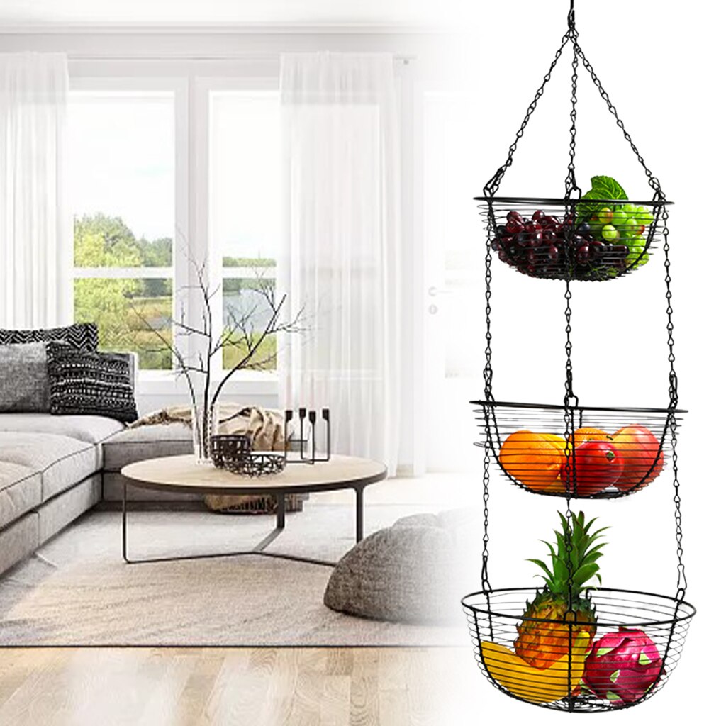 Delve™ 3-Tiers Hanging Fruit Basket